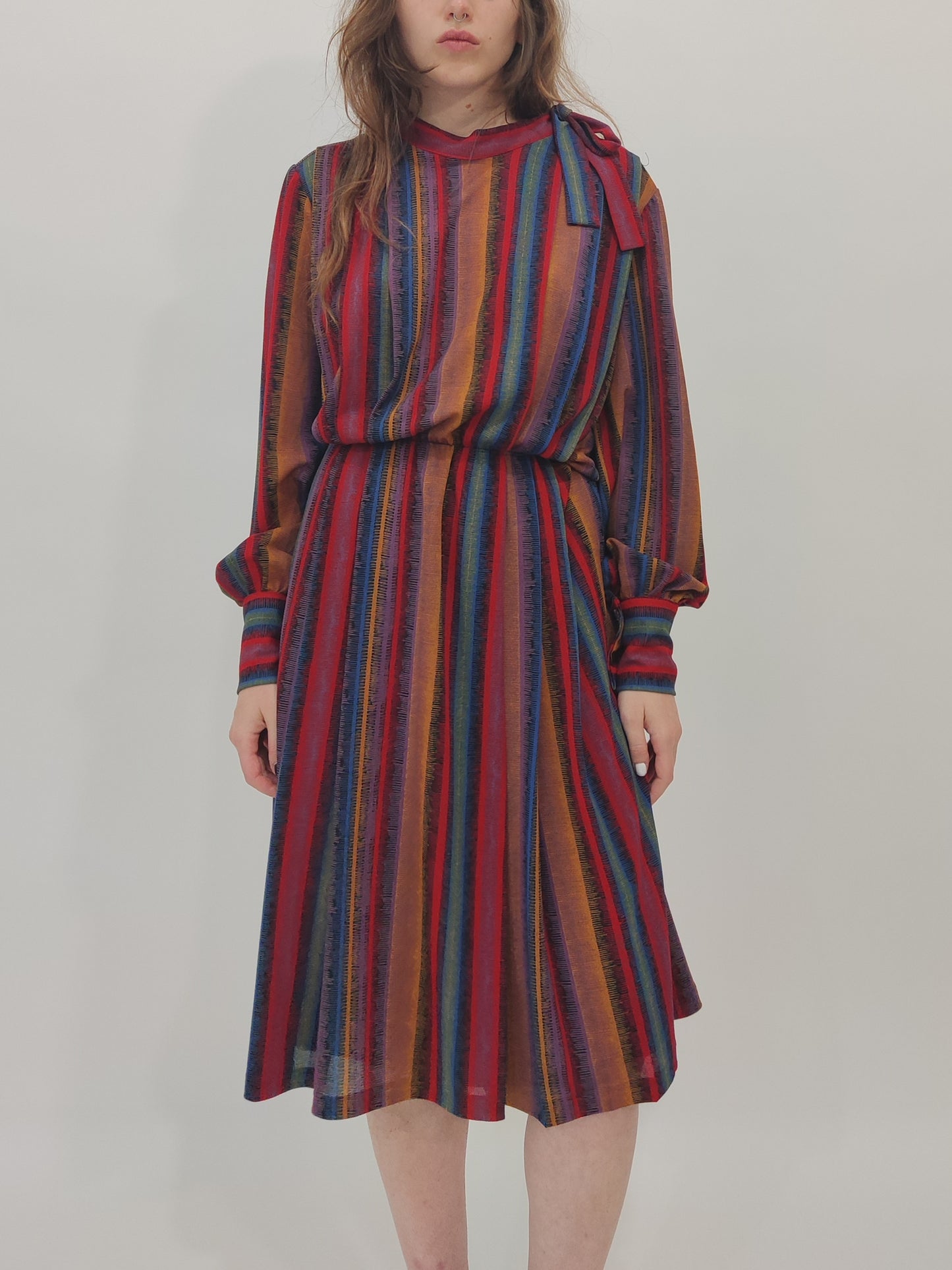 Early '80s Multicolor Dress - L