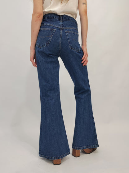 Vintage Flared Jeans - Blue Mid