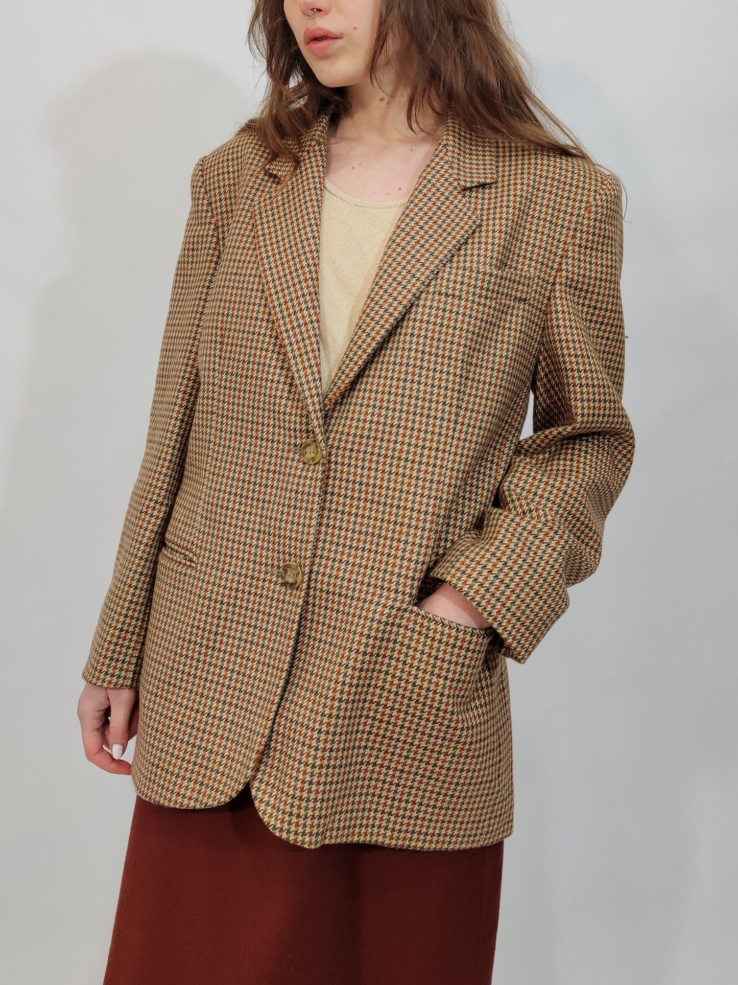 ‘80s Pure Wool Cream Blazer