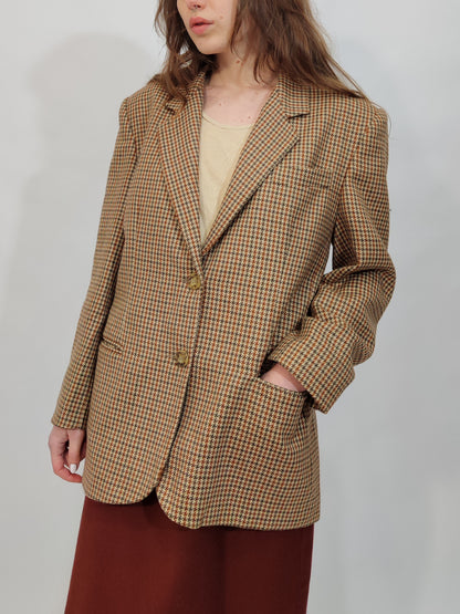 ‘80s Pure Wool Cream Blazer