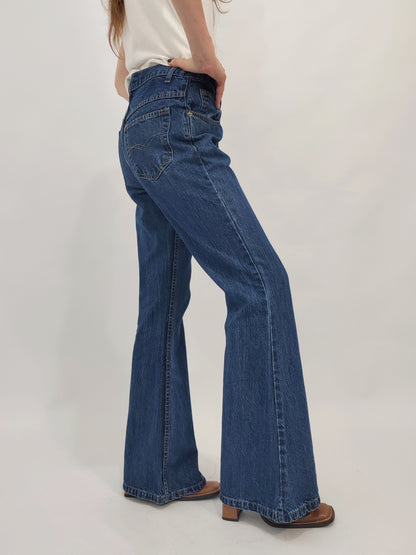 Vintage Flared Jeans - Blue Mid