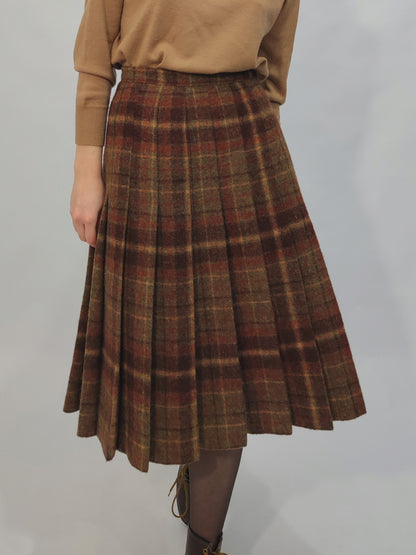 ‘70s Wool Pleated Skirt
