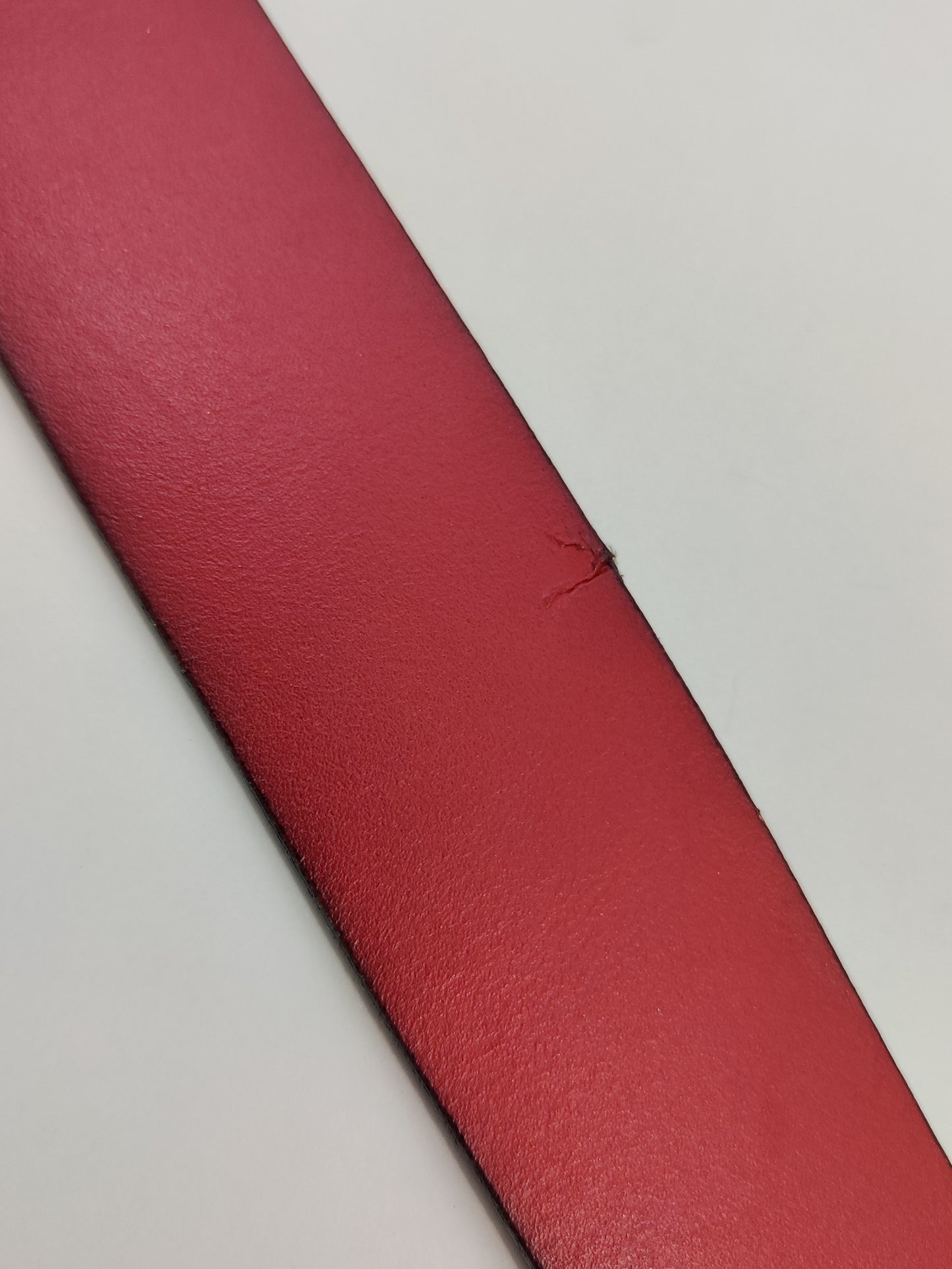 Red Leather Western Belt - Small Defect