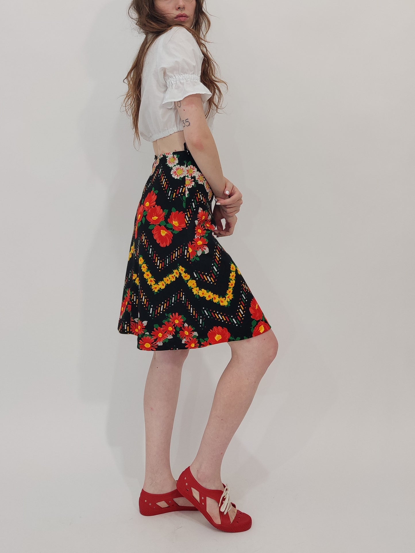 '70s Vintage A-Line Skirt
