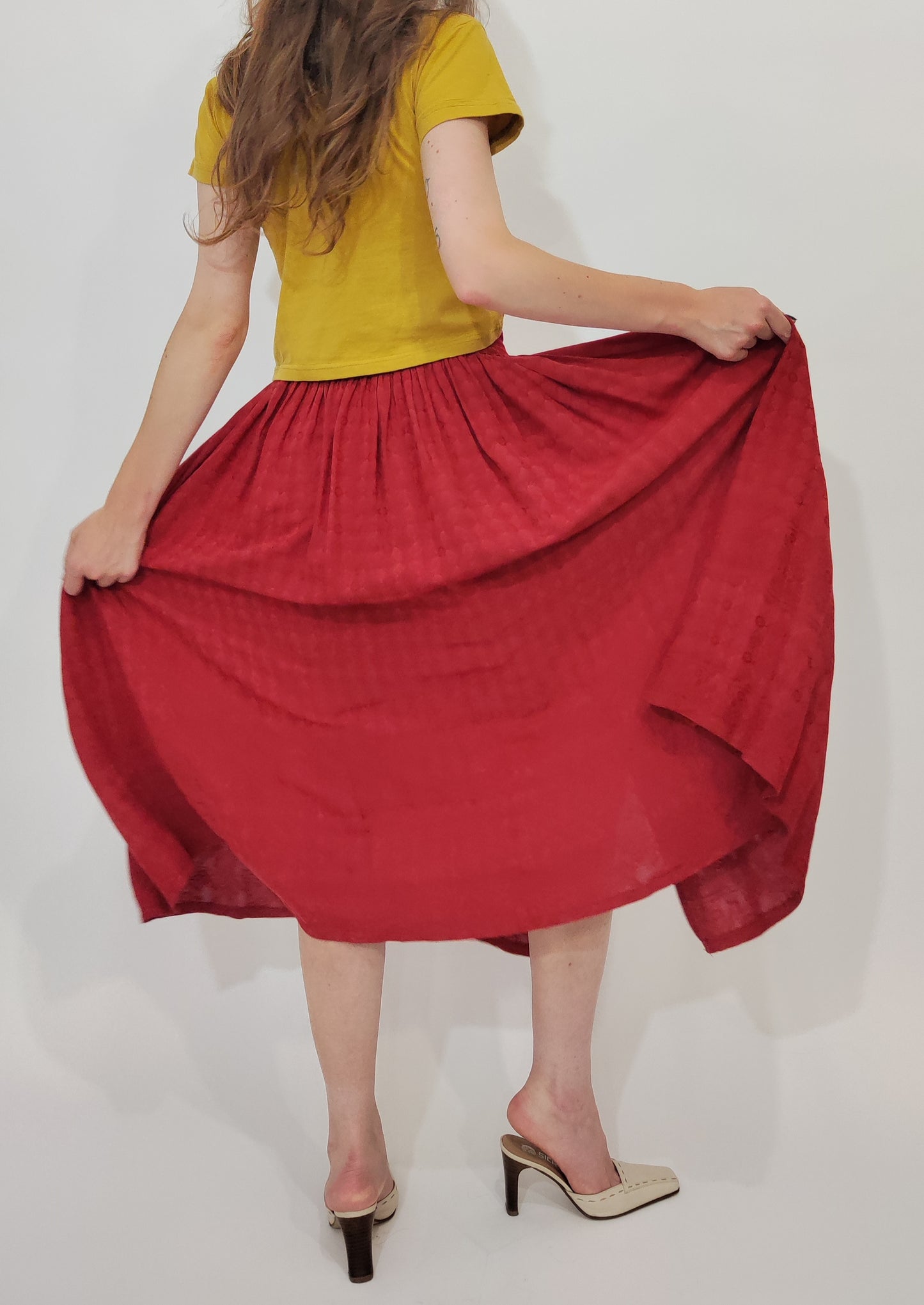 ‘80s Vintage Made in Italy Cotton Skirt