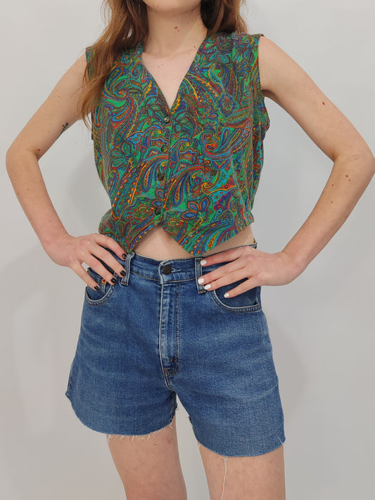 '80s Paisley Vest
