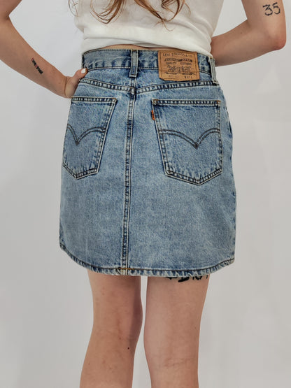 Levi's Orange Tab Denim Skirt