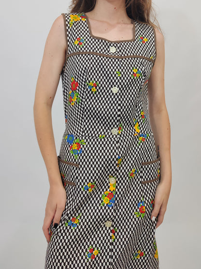 '70s Vintage Apron Dress
