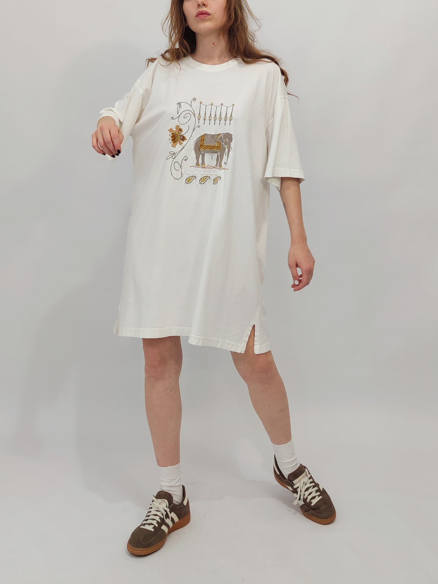 Vintage Embroidered Maxi Tee