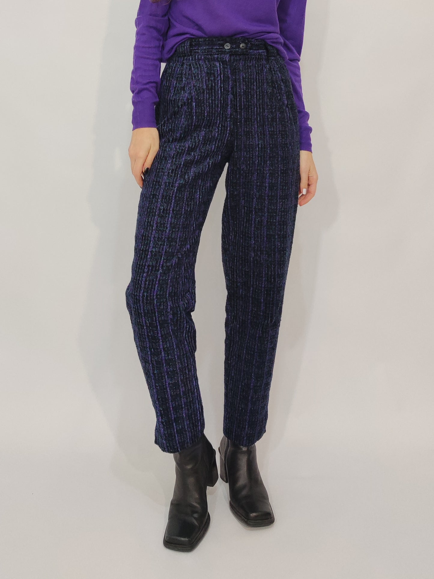 '80s West Germany Purple Velour Pants