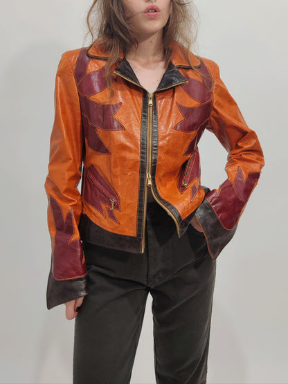 Y2K Western Leather Jacket