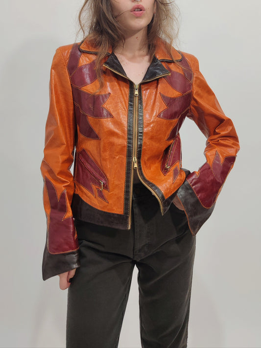 Y2K Western Leather Jacket