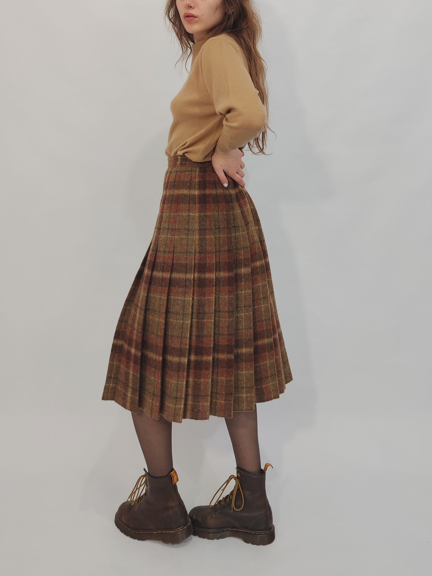 ‘70s Wool Pleated Skirt