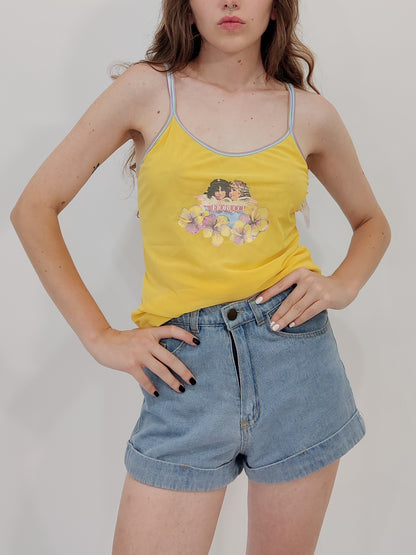Fiorucci Y2K Deadstock Mesh Top - Yellow
