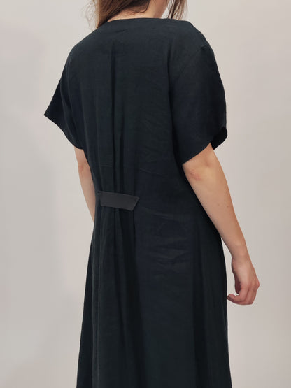 '90s Vintage 100% Linen Button Dress