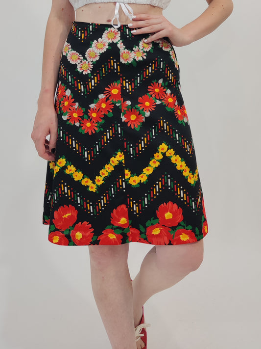 '70s Vintage A-Line Skirt