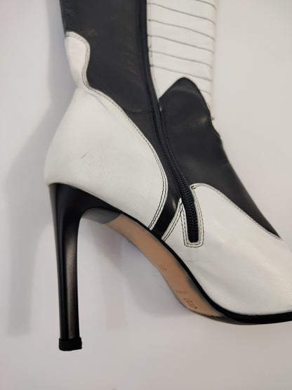 Y2K Vintage Deadstock Black & White Boots
