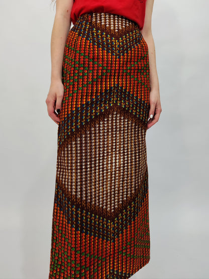 '70s Optical Longuette Skirt - Small def.