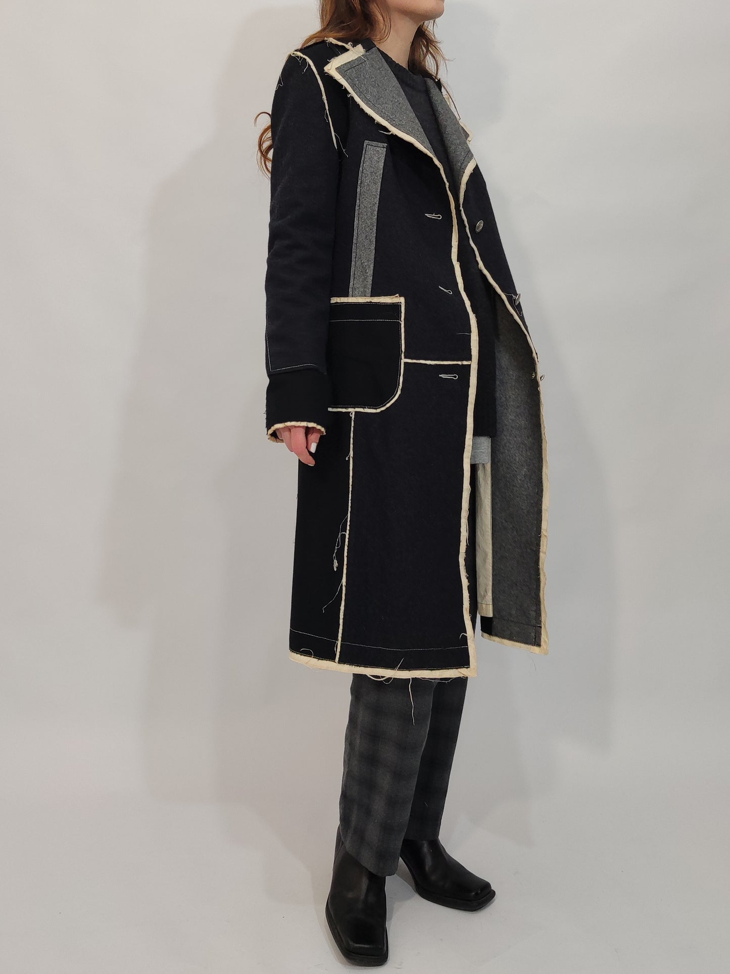 Y2K 100% Wool Coat