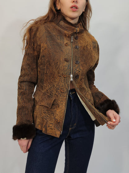 ‘90s Vintage Leather Jacket