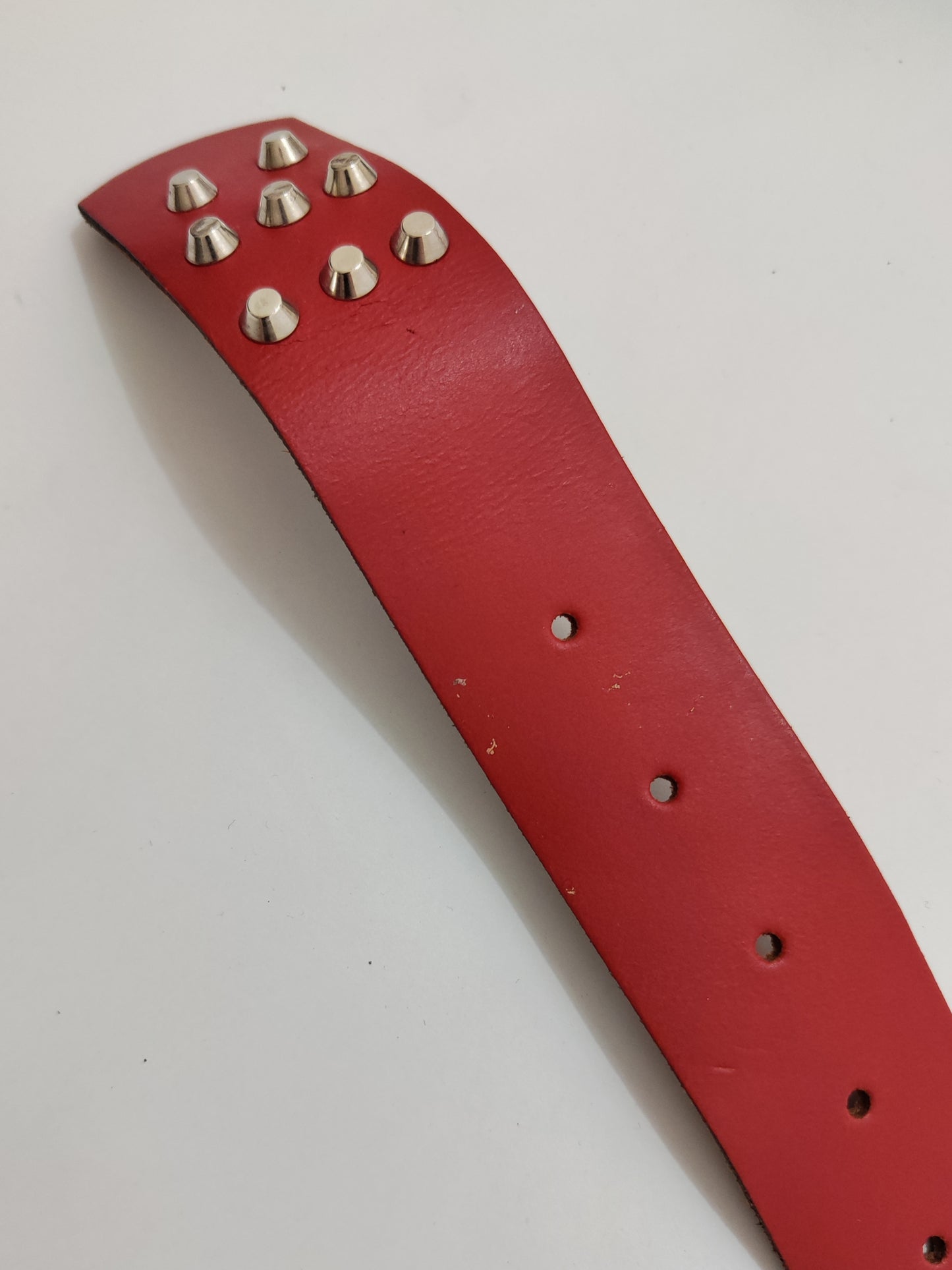 '90s Leather Studded Belt