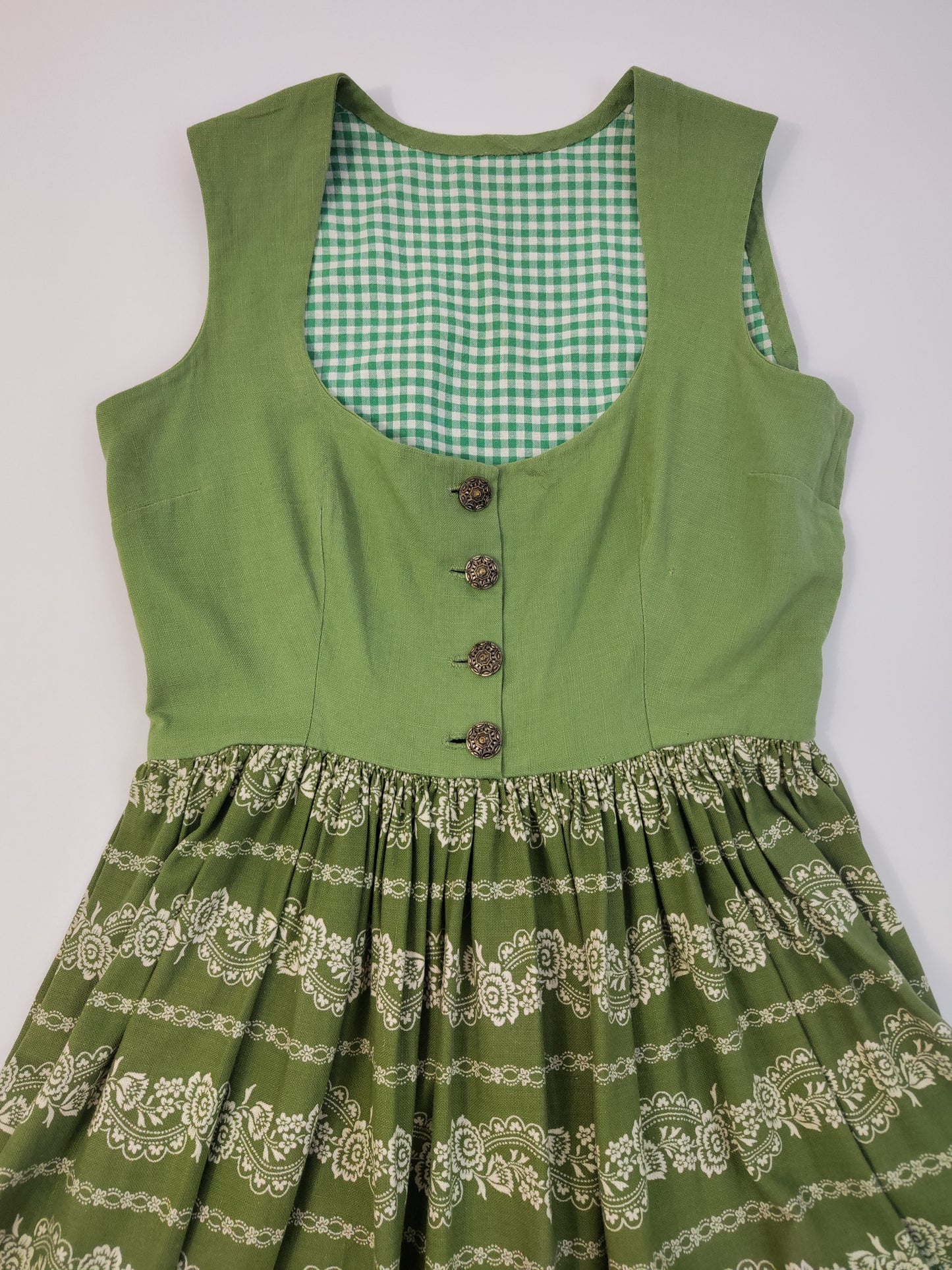 Green Vintage Trachten Dress