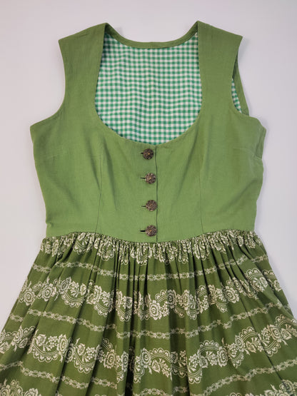 Green Vintage Trachten Dress