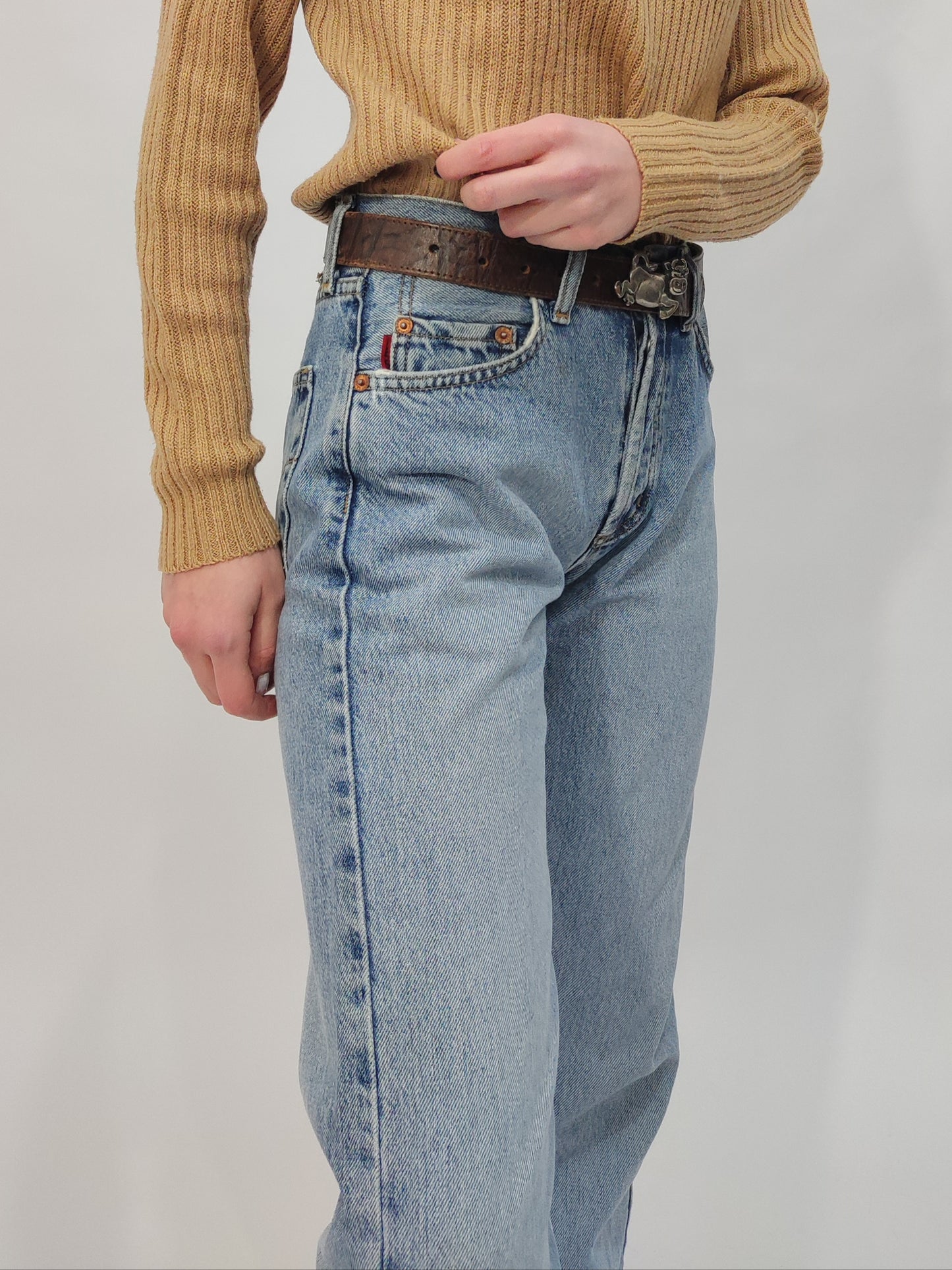 Top Grain Leather Vintage Belt