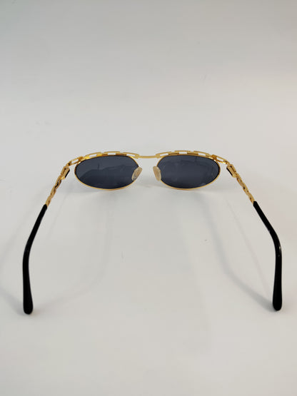 Katharine Hamnett Chain Sunglasses - Gold