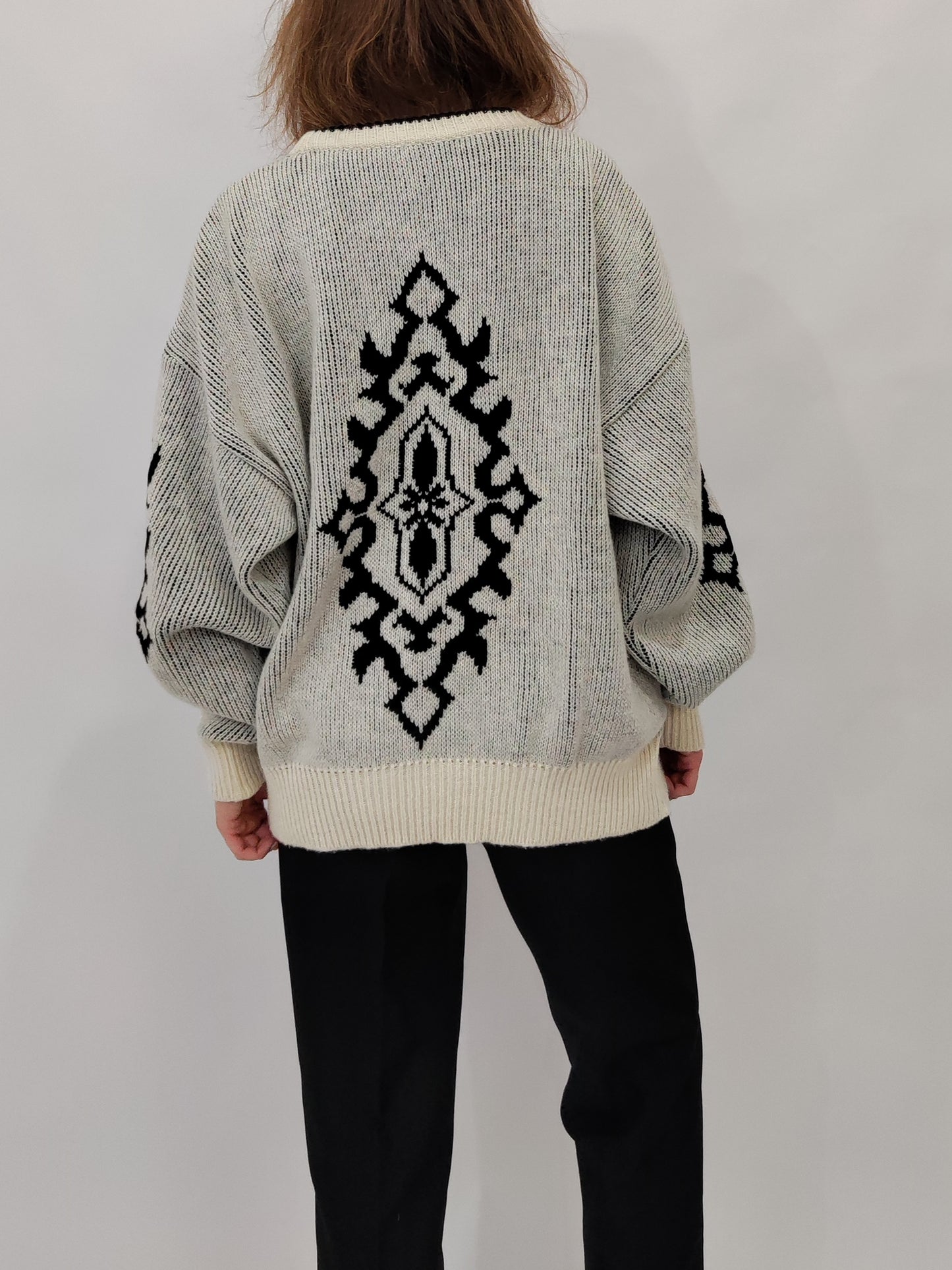 Late '80s Jacquard Pullover