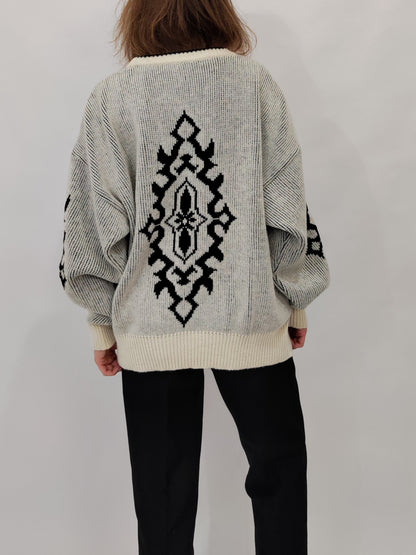 Late '80s Jacquard Pullover
