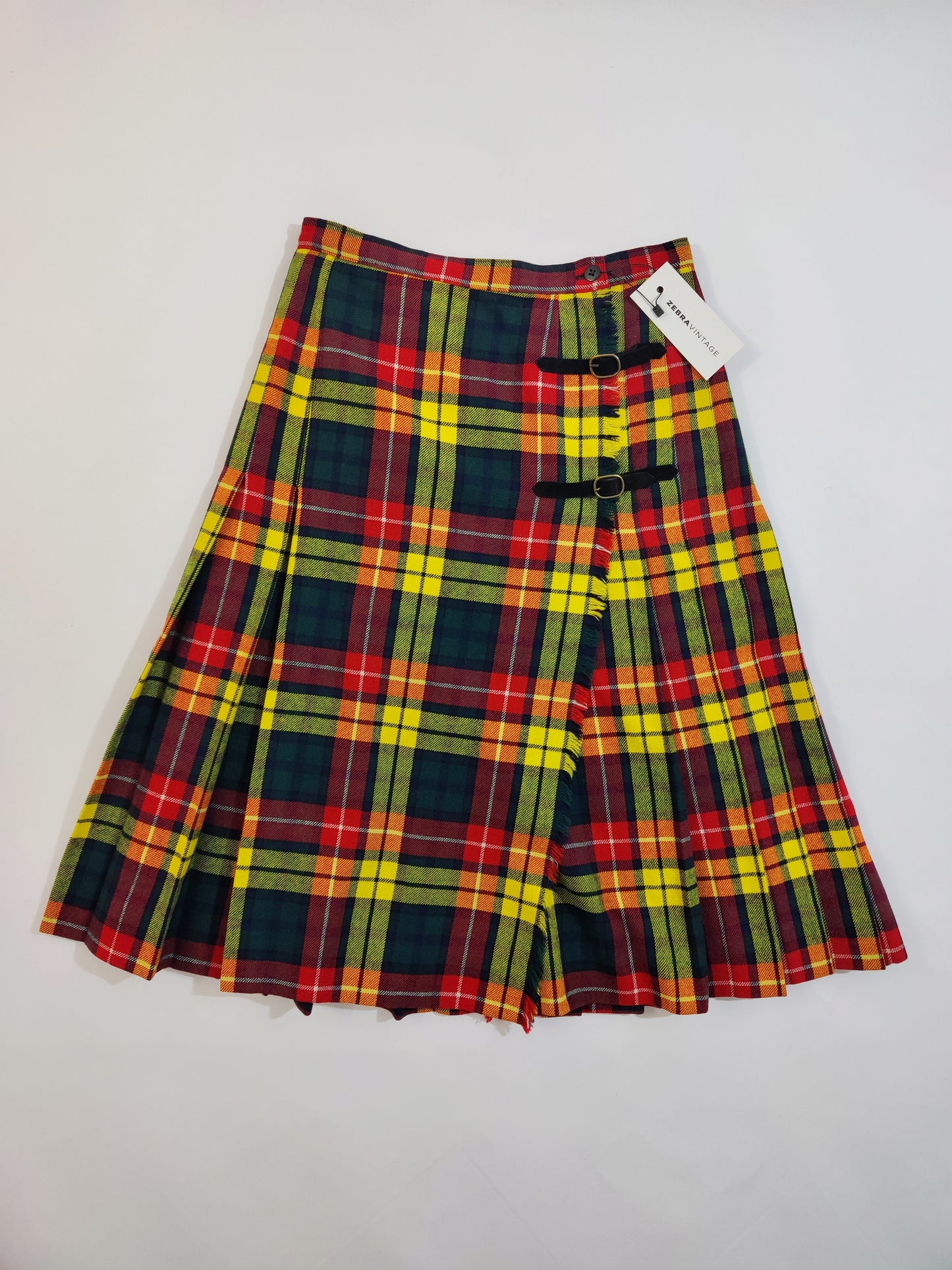 Vintage Tartan Kilt + Scarf