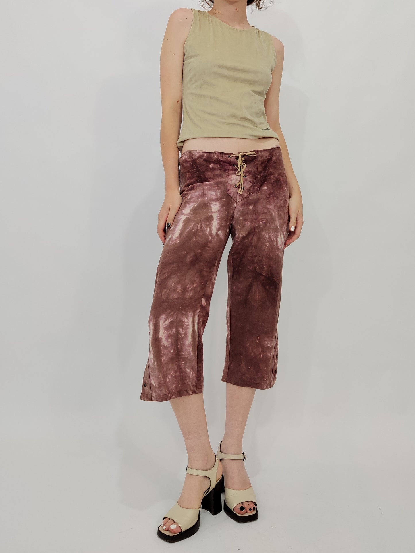 Y2K Tie-Dye Cropped Pants