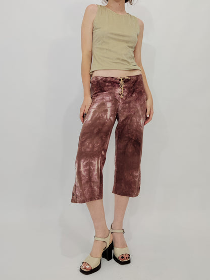 Y2K Tie-Dye Cropped Pants