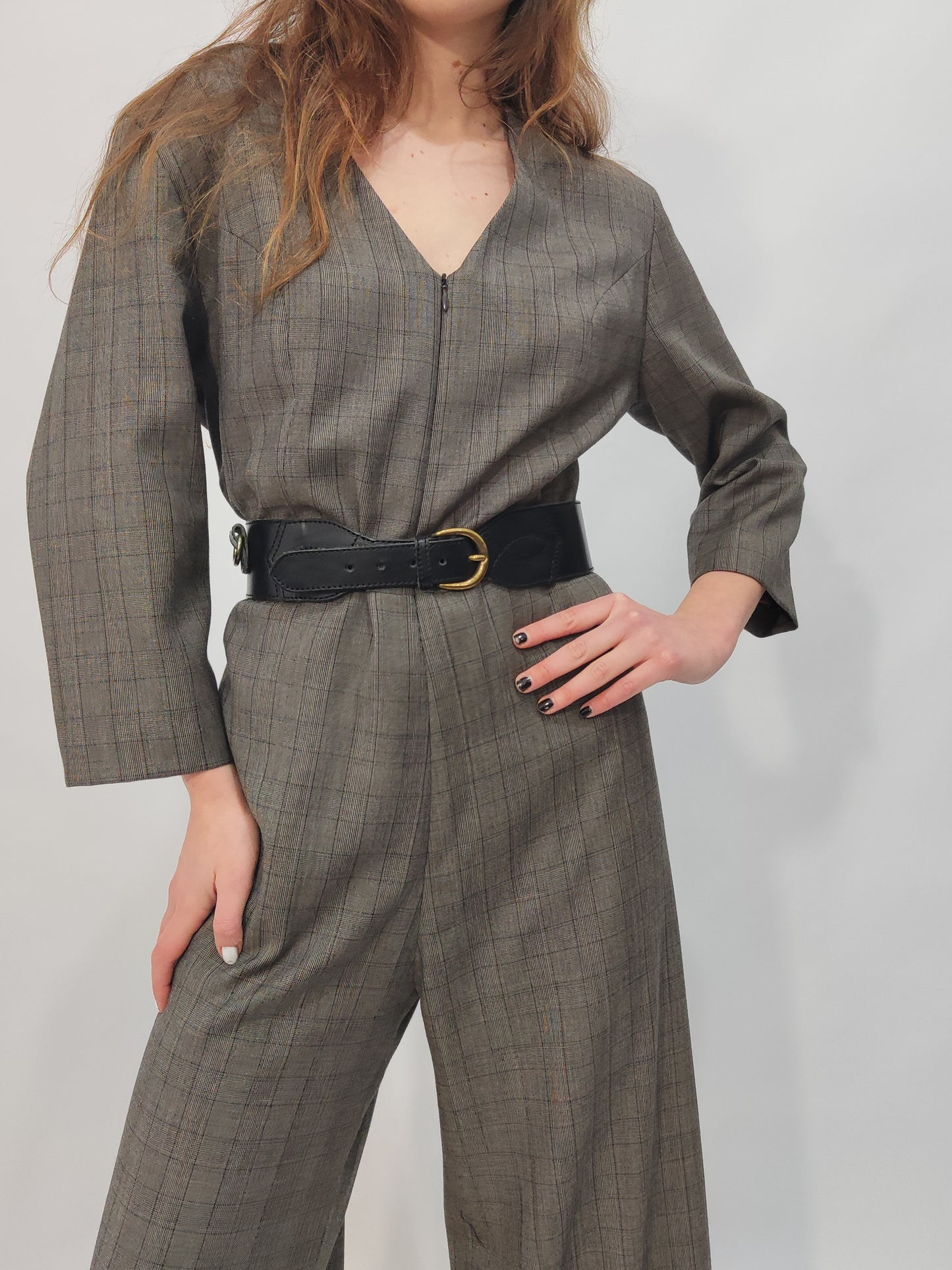 100% Wool Tailored Jumpsuit
