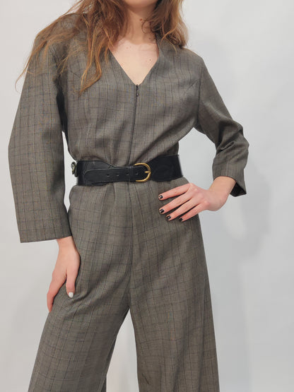 100% Wool Tailored Jumpsuit
