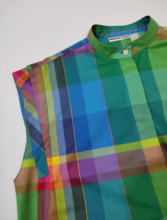 Emmanuel Schvili Early '80s Checkered Shirt