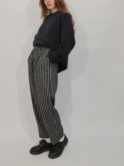 '80s Hand Crafted Wool Trousers