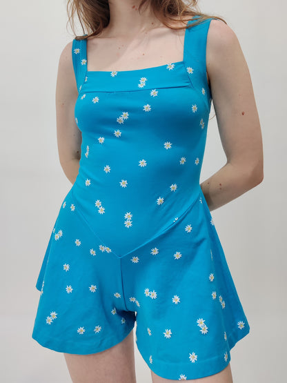 Vintage Edelweiss Print Jumpsuit - Petite