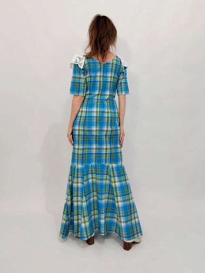 Mommy & Me - Dody Checkered Vintage Dresses