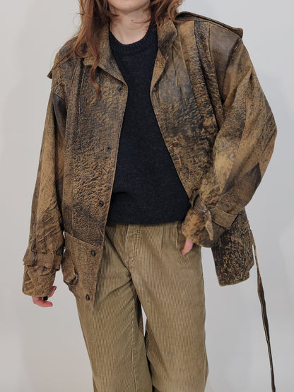 '80s Vintage Leather Jacket