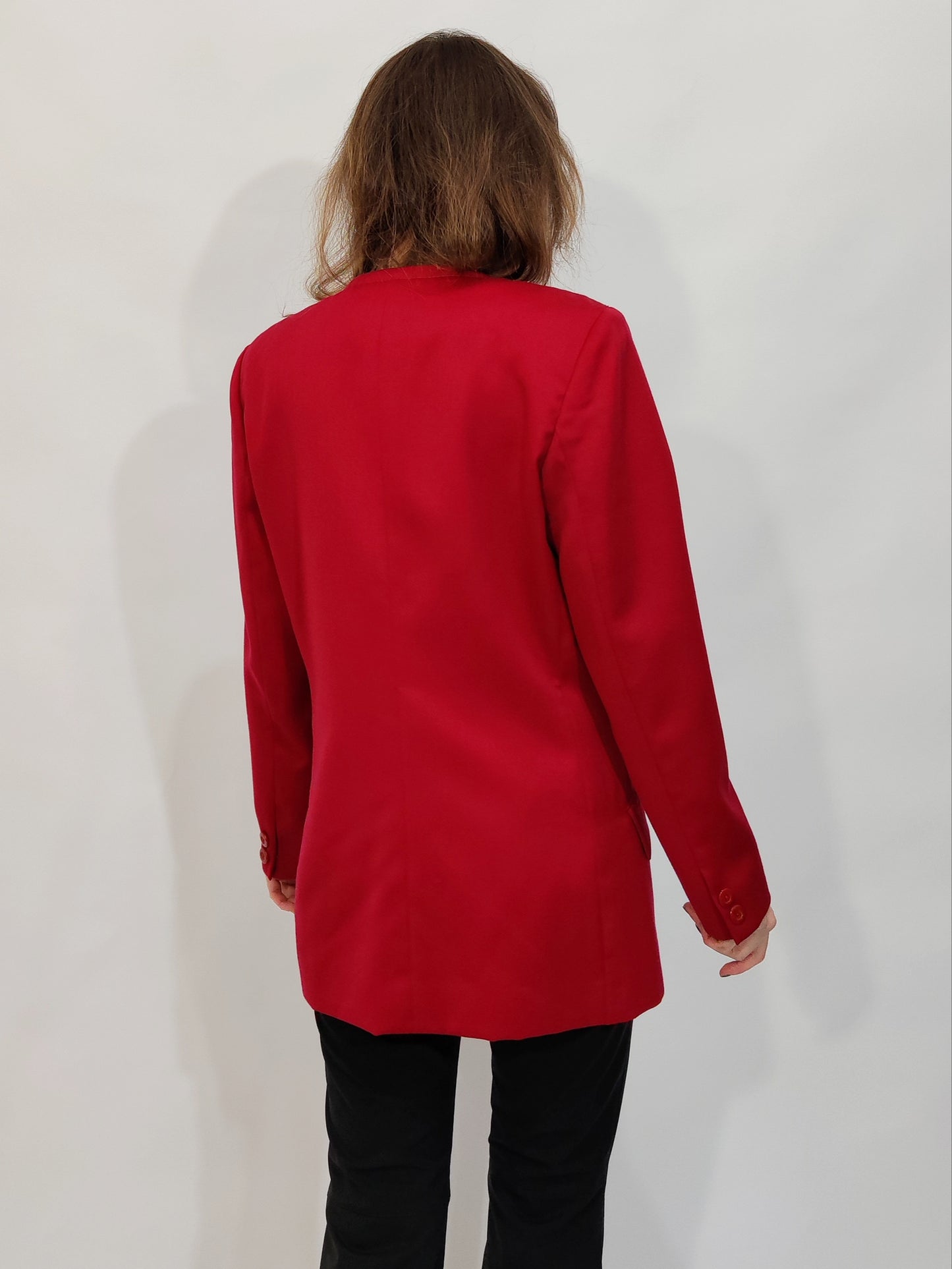 '80s Tailored Red Blazer