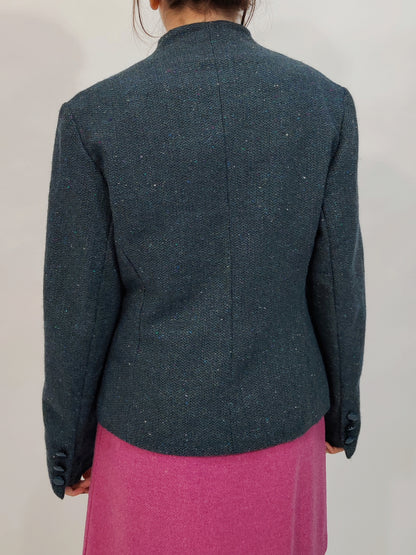 Blue Flecked Tweed Blazer