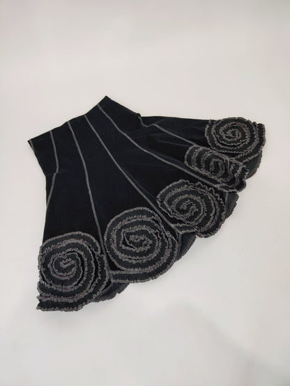 Y2K Velour Midi Skirt