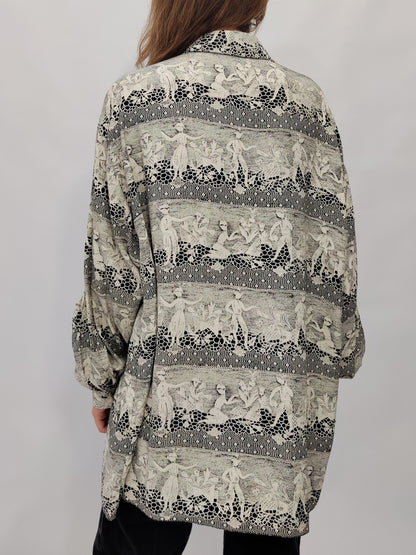 Vintage Trompe-L'Oeil Print Shirt