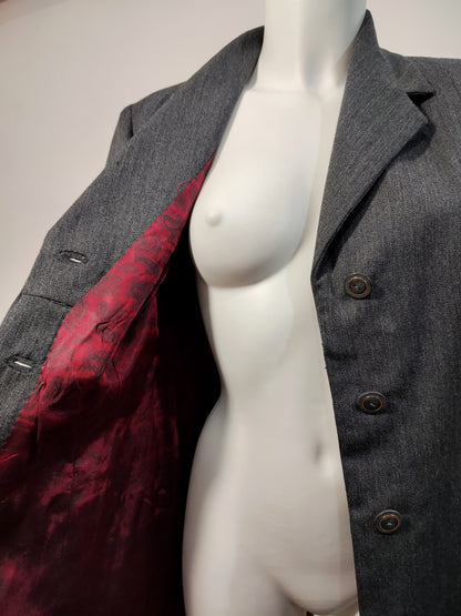 '80s Tailored Trimmed Blazer