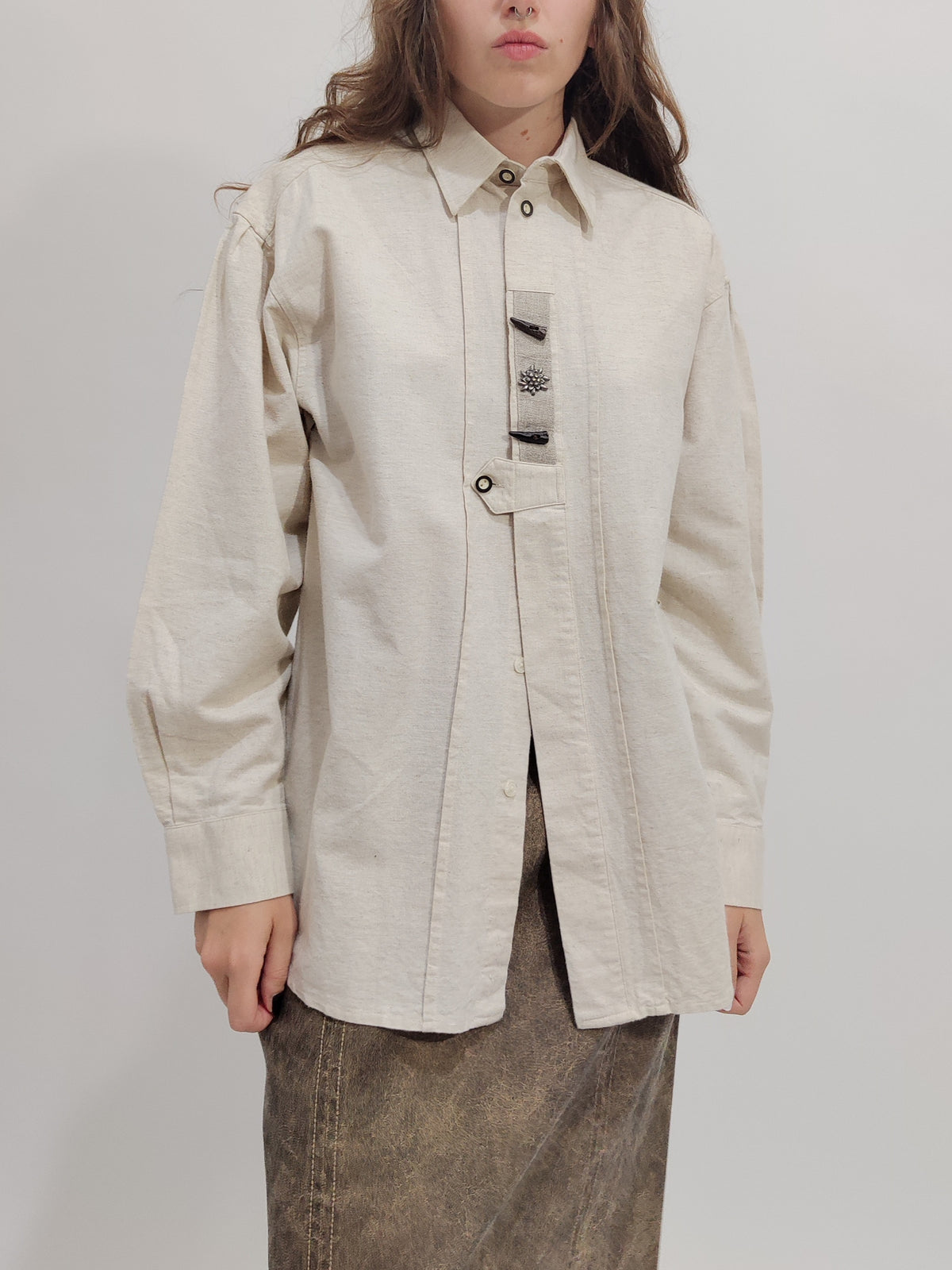 Cotton+Linen Trachten Shirt