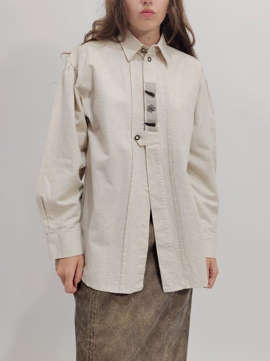 Cotton+Linen Trachten Shirt