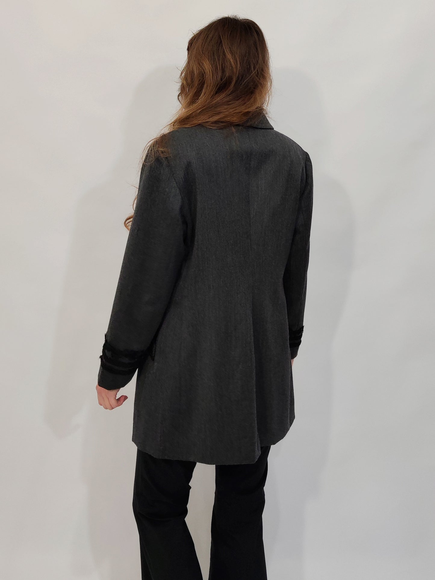 '80s Tailored Trimmed Blazer