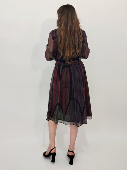Sora Late '70s Vintage Dress - M/L